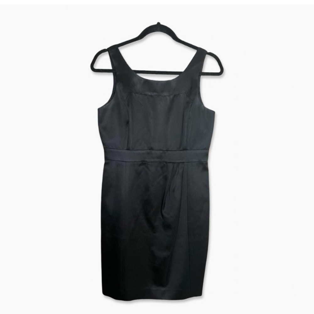 Tibi Black Satin Mini Dress